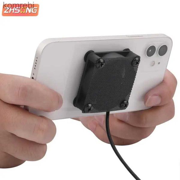 Autres accessoires de téléphone portable ZHSONG Mini téléphone portable ventilateur de refroidissement radiateur adaptateur USB jeu refroidisseur téléphone portable dissipateur de chaleur pour iPhone pour Samsung / 240222