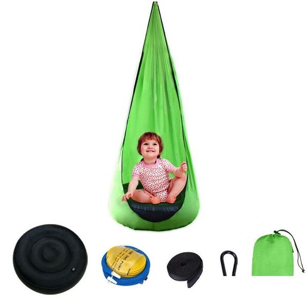 Autres Meubles Pour Enfants Chaise Suspendue 140X70Cm Parachute Portable Léger Cour Intérieure Coussin Gonflable Paresseux Balançoire Lit Vt1550 D Dhdw0