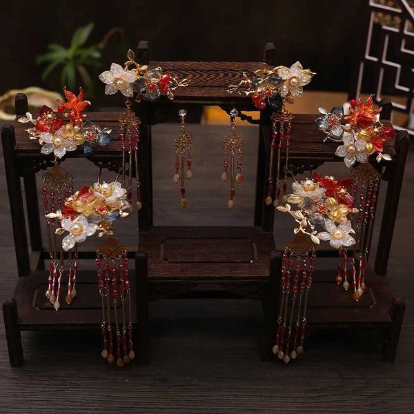 Otros tasel chino Phoenix Crown Boda clásica de la boda antigua joyería de joyería de estilo antiguo adorno l2312244