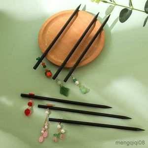 Andere Chinese Vintage Hout Bloem Haarspeld Voor Vrouwen Antieke Haar Stok Meisje Clip Kostuum Accessoires Pins R230608