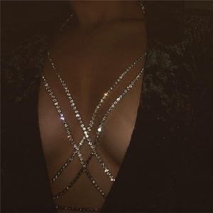 Autre classique qui se chevauchent chaîne sternale femme sexy mode bijoux de corps géométrique tendance doré jeune cadeau 221008