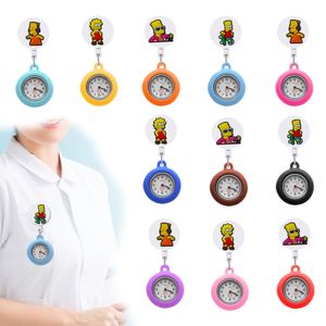 Autres montres de poche à clip analogique quartz suspendu pour femmes infirmières Watch Brooch FOB avec accouchement à une baisse d'occasion OTCIF