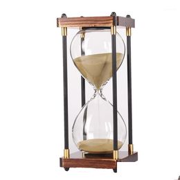 Andere klokken accessoires 30 minuten zandloper zand timer voor keukenschool moderne houten uur glazen zandglaskloktimers Home Dro DH8FS