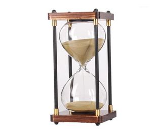 Autres horloges Accessoires 30 minutes Minuterie de sable de sablier pour la cuisine École de cuisine Modern Wood Hour Glass Sandglass horlogers Corloge Home4533880