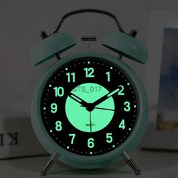 Otros relojes Accesorios Reloj despertador con anillo de metal silencioso vintage de 4 pulgadas Reloj con punteros redondos y retroiluminación para además de decoración Adecuado para personas que duermen mucho L2403