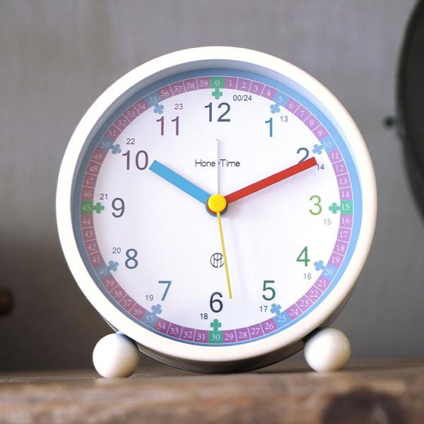 Otros relojes Accesorios Decoración para el hogar Mesa Dormitorio Aprendizaje temprano Luz nocturna Pequeño despertador Niño Estudiante con niña silenciosa Habitación de escritorio