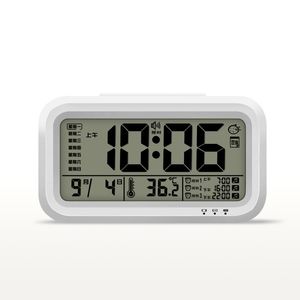 Andere klokken Accessoires LCD digitale wekker met temperatuurdatum Smart multifunctioneel super luid eenvoudig opladen Nordic Electronic