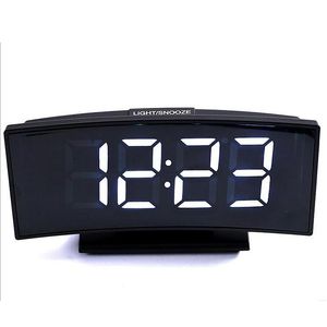 Autres horloges Accessoires LED Horloge miroir multifonctionnelle Alarme numérique Snooze Affichage de l'heure Nuit Table lumineuse LCD Bureau USB 5v / No Batte