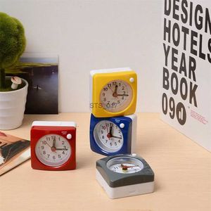 Autres horloges Accessoires Réveil à quartz avec veilleuse sans tique Snooze silencieux petit réveil de chevet à piles simple décor à la maison L2403