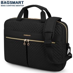 Autres accessoires d'ordinateur Bagsmart 15,6 pouces grand sac d'ordinateur portable Case de casse pour femmes sac à main d'épaule.