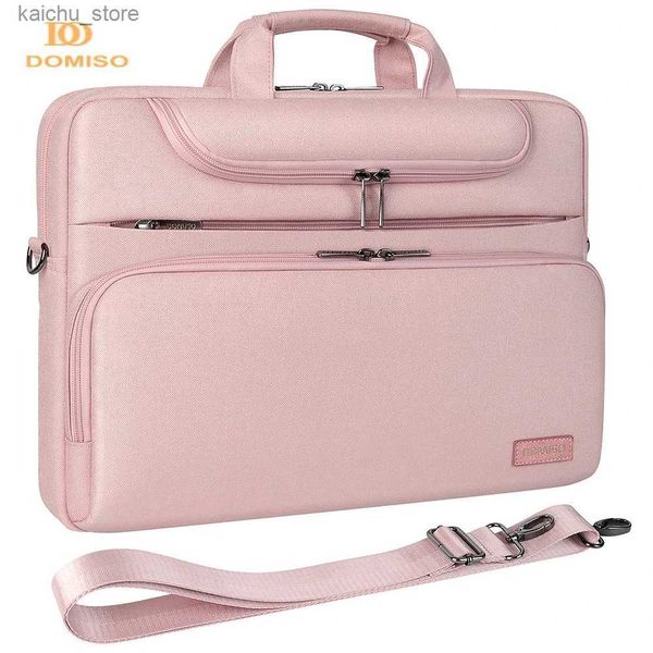 Autres accessoires d'ordinateur Domiso Femmes à usage mutille Sleeve d'ordinateur portable avec poignée pour 10 13 14 15,6 BAGLE ENTRALEUR DE 17 pouces Assez le sac d'ordinateur d'ordinateur Sac à ordinateur portable Y240418