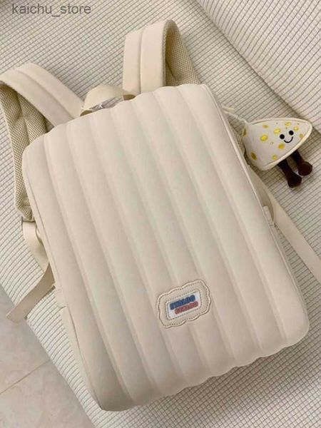 Autres accessoires d'ordinateur INS White ordinateur portable portabilité 14 15 15,6 16 pouces sac à dos d'ordinateur Macbook Sac à dos pour les filles / affaires / collège y240418