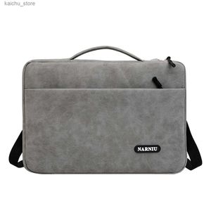 Andere computeraccessoires Laptop Sleeve Bag Notebook Case Pouch voor MacBook Air Pro 16 HP Huawei Lenovo Dell 133 14 156 inch schouderhandtas Nickcft1x