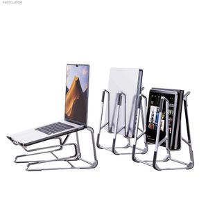 Autres composants d'ordinateur Stand d'ordinateur portable portable en aluminium pour le clavier MacBook Air et le stockage de stockage vertical y240418