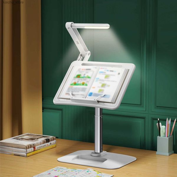 Autres composants de l'ordinateur Bureau de lecture à soulève à l'avoine avec un support d'ordinateur portable avec un support de note de la lampe