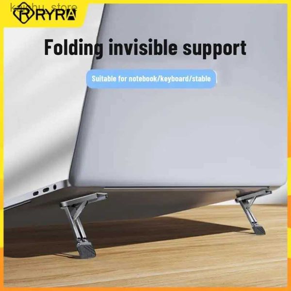 Autres composants de l'ordinateur Ryra Mini Invisible Poldable Phone Mobile Phone Telepheder Stand Portable Bracket pour iPhone 14 13 Pro 12 Samsung Y240418