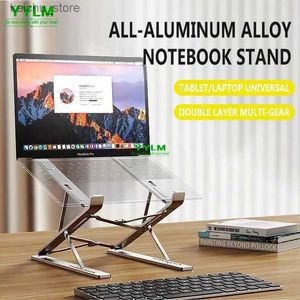 Andere computercomponenten YYLM NIEUW N8 Verstelbare laptopstandaard Aluminium Geschikt voor MacBook Tablet Laptop Stand Koelkussen Vouw Laptop Stand Y240418