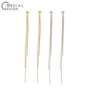 Autre conception cordiale 30pcs 5 * 104 mm Accessoires de bijoux / Placage d'or authentique / boucles d'oreilles en dos / Fabriqué à main / DIY / BIJOUR COMMENTAGES