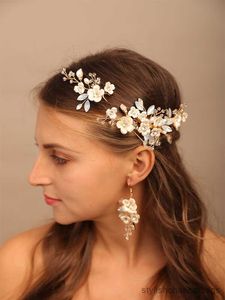 Andere kristalbloem bruidshaarpak bruiloft Hoofdkleding BRIDES HOOFDBARTEN Wedding Haar Sieraden Dames feest Prom Tiaras