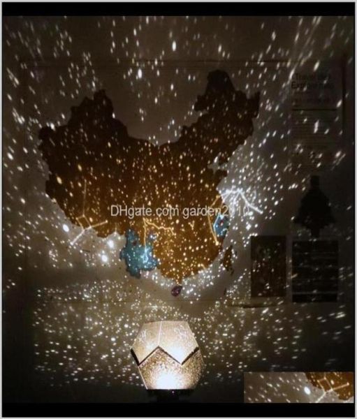 Autre décor Galaxy Projecteur lampe Home Planetarium LED Starry Sky Lights Table Décoration Batterie Constellation alimentée DI6388385