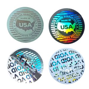 Overige decoratieve stickers Anti-fake hologram Laser Holografische sticker garantiezegel Label D MADE IN USA Veiligheidssticker voor pakket 20 mm 231005