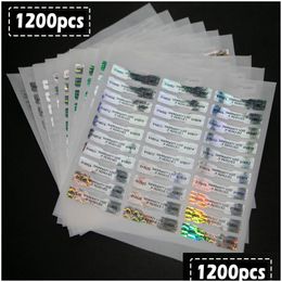 Andere decoratieve stickers Holografisch serienummerlabel Hoge veiligheidszegel Garantie ongeldige stickers Botvorm Fraudebestendige lijm L Dh3Nu