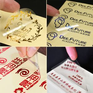Andere decoratieve stickers Productverpakkingsstickers Aangepaste transparante PVC Dumb Silver Coated Paper Twodimensional Code Printing 230818