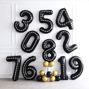 Other Decorative Stickers Racing Car 1st 2nd 3rd Birthday Party Decorations Kids Boys 30 40 inch Foil Number Balloon Set Favors Flags Baby Shower Supplies 230105