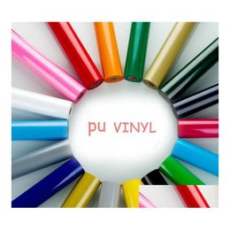 Autres autocollants décoratifs Red Gold bleu 20 couleurs papier 30cmx100cm PVC Transfert de chaleur Vinyl Press Hine Tshirt Iron sur HTV Printing Dr Dhoox