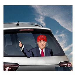 Autres autocollants décoratifs US Élection présidentielle Voiture Biden Pare-brise Autocollant Trump American Wiper Drop Livraison Home Garden Decor DHGQS