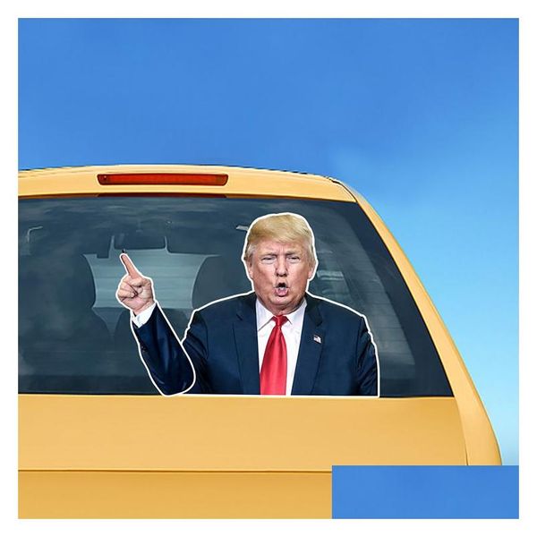 Otras pegatinas decorativas Elección presidencial de EE. UU. Coche Biden Parabrisas Pegatina Trump Limpiaparabrisas americano Vt1582 Entrega de la gota Home Garden Dhbjd