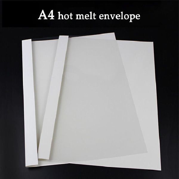 Autres accessoires de bureau 10pcsbag Melt Rubber Sleeve A4 Envelope Transparent Cover Paper Office Supplies Document Reliure 230707