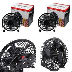 Autres accessoires de bureau Vente en gros Mini Plug Fan Accueil Bureau Voiture Amélioration des ongles 5 lames Refroidisseur haute puissance Refroidissement 15,5 x 11,5 x 15 cm Dr Dhocd