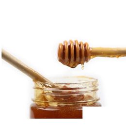 Autre vaisselle Mini bâton de miel en bois 8 cm agitateur en bois café cuillère à thé fête de mariage barre d'approvisionnement livraison directe maison jardin cuisine, Dhvqo