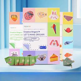Autre bricolage d'artisanat 3d dessin animé origami boutures de papier fait main livre art animal apprentissage éducation Montessori