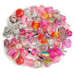 Autres bricolage perles en vrac 60pcs ensemble creux types et styles de bracelets charme en gros livraison directe bijoux Dhfa0