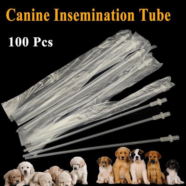 Autres fournitures pour chiens 100PCS Tube d'insémination artificielle Cathéter Jetable Sperme Injection Mouton Chèvre Moyen Canin Clinique Tuyau Pet Plastique 230710