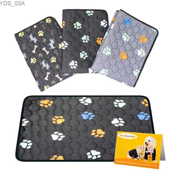 Autres fournitures pour chiens 1PC Tapis de pipi lavables Tapis de chiot imperméable Tapis de pot réutilisable Formation de mise bas Lapins anti-dérapants et lits de cochons d'Inde YQ240227