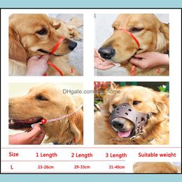 Autres fournitures pour chiens Bouche de protection réglable pour animaux de compagnie Er Masque anti-mordant An Dhqyz