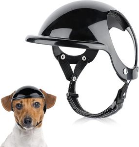 Autres fournitures pour chiens ATUBAN Petit casque de chien de compagnie avec trou d'oreille Casque de moto pour chien Casque de chien multi-sport Chapeau de vélo en plein air Casquette de chien pour chiens et chats 231207