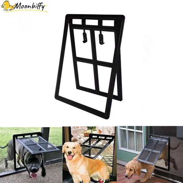 Otros suministros para perros Puerta de gatito de gato de plástico con cerradura para ventana de pantalla a prueba de mosquitos Puertas con solapa de seguridad Valla de túnel Acceso gratuito 230715