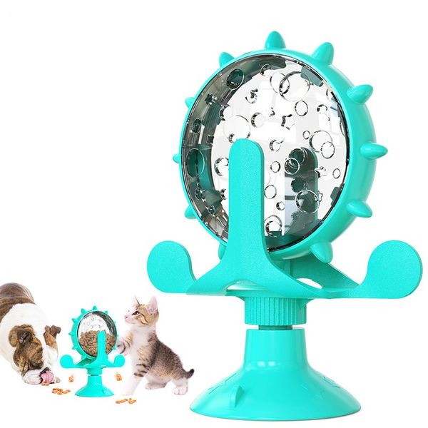Autres fournitures pour chiens Nouveau petit jouet pour chien Taquin chat Slow Food Leaker Windmill Wheel