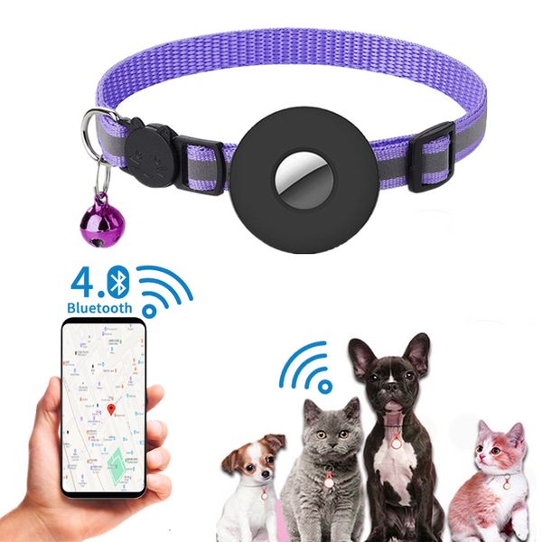 Otros suministros para perros Pet Mini GPS Tracker Localizador inteligente Detección de marca Bluetooth portátil para Cat Bird Antilost Collar 230720