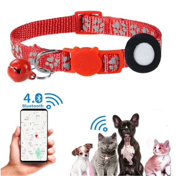 Otros suministros para perros Mini rastreador GPS para mascotas con detección de huellas de gato Bluetooth portátil para gato Collar colorido antipérdida 230719