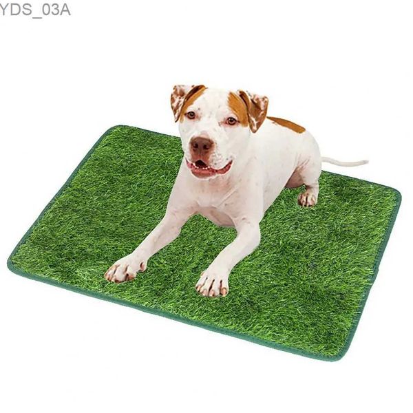 Autres fournitures pour chiens Tapis de pipi pour animaux de compagnie Absorbant de faux tampons d'herbe pour chiens Tapis de dressage Réutilisable Protection du sol perros YQ240227