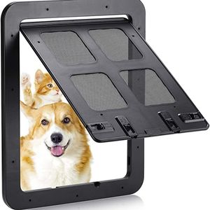 Otros suministros para perros, puerta de pantalla para mascotas, puerta corrediza bloqueable para el hogar, cerca magnética de cierre automático para gatos, puerta con función de bloqueo 230802