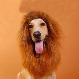 Overige Hondenbenodigdheden Pruik voor huisdieren Hond Leeuwenmanen Pruik Pet Hoed voor Kat Hond Halloween Kerst Kostuum Decoratie Grote honden Kleding Cosplay Huisdieraccessoires 231109