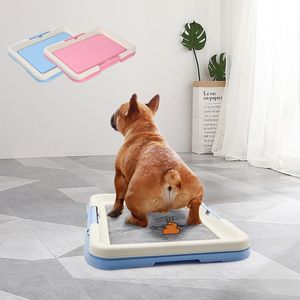 Otros suministros para perros Inodoro de entrenamiento portátil Orinal interior para mascotas para gatos pequeños Caja de arena para gatos Bandeja de soporte para almohadillas para cachorros 230313