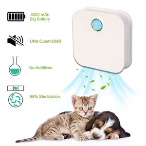 Andere hondenbenodigdheden Oplaadbare huisdiergeurverwijderaar 4000 mAh Deodorizer toilet voor katten kattenbak luchtreiniger slimme kat geurzuiveraar 230313