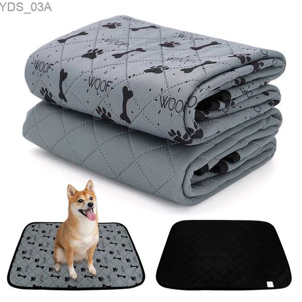 Autres fournitures pour chiens Tapis d'urine réutilisable pour animaux de compagnie Tapis de lit imperméable pour chiens Tapis de bol à couches Tapis de siège d'impression de patte d'os pour chats YQ240227